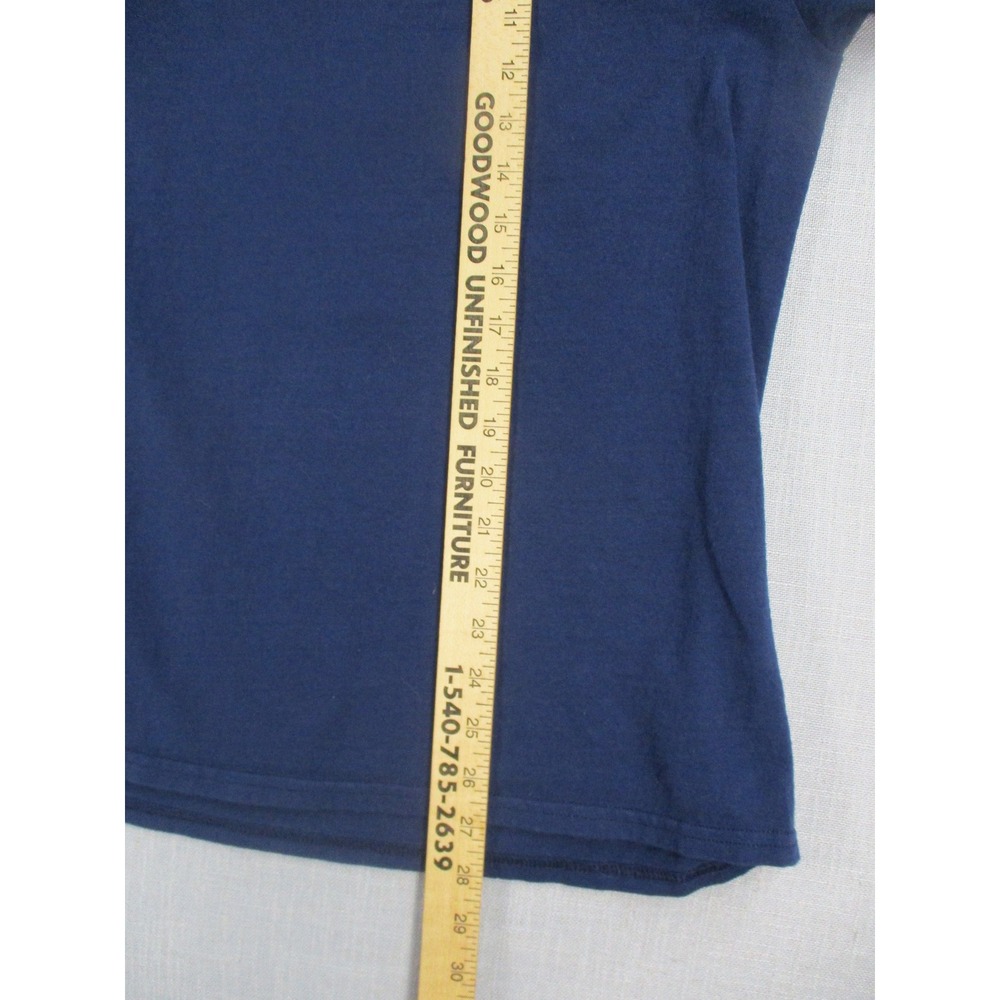 Simply Southern‎ Sweet N Peachy Graphic T-Shirt Navy Blue Cotton Womens Large - Picture 6 of 7